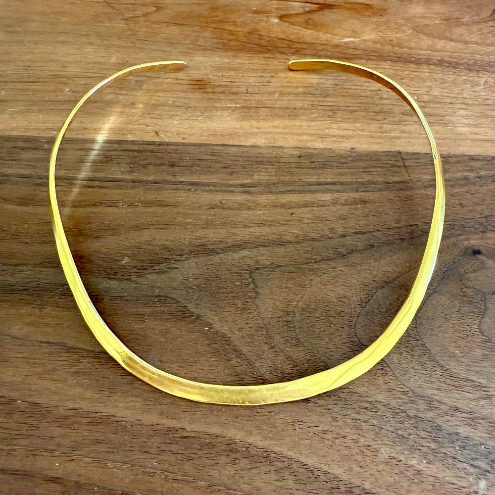 Vintage Gold Plated Collar Necklace